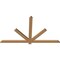 Ekena Millwork Kennewick Timber Gable Bracket, Western Red Cedar, 72"W x 42"H x 1 1/2"D x 3 1/2"F, 14/12 Pitch GBW072X42X0204KEN00SWR - alternate 2